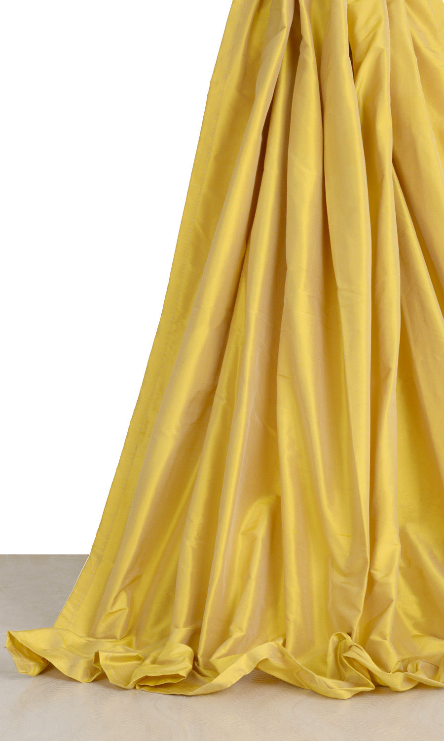 Shantung Silk Roman Shades (Yellow) for Living, Bedroom, Kitchen, Bathroom