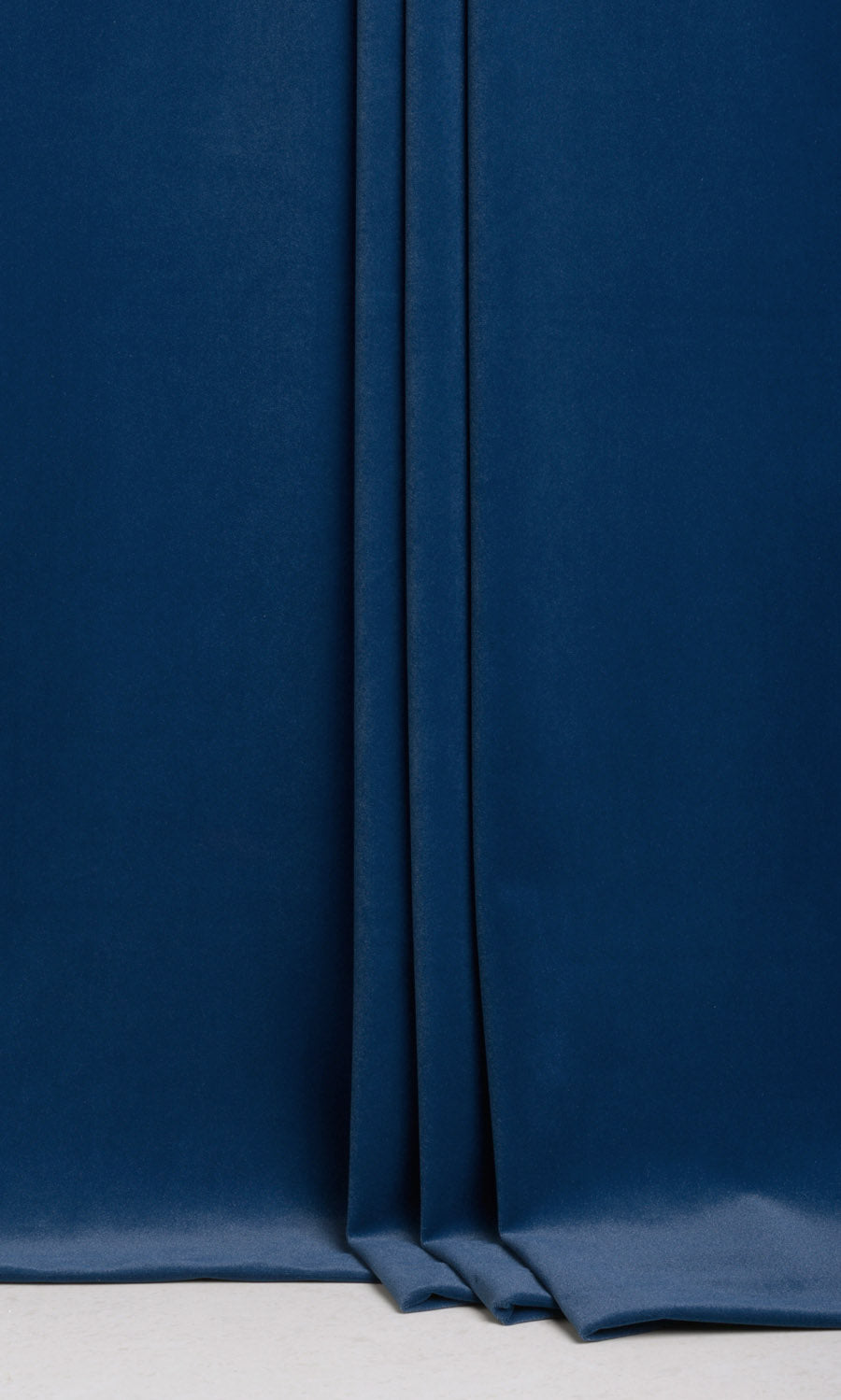 Velvet Flat, Plain, Fake, Faux, European Relaxed Roman Blinds (Navy Blue)