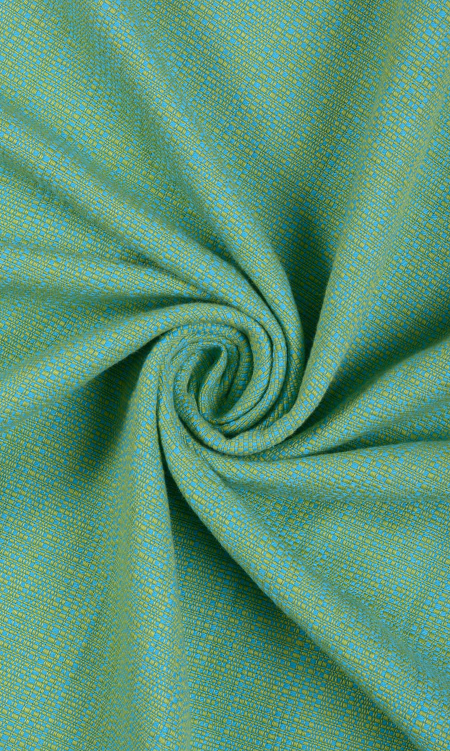 Cotton Fabric Blinds (Green-Blue) Extra Long Short Wide