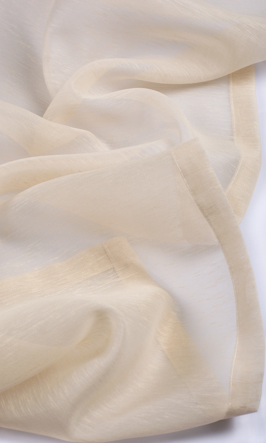 Plain Sheer Made-to-Measure Roman Blinds (Warm Ivory)