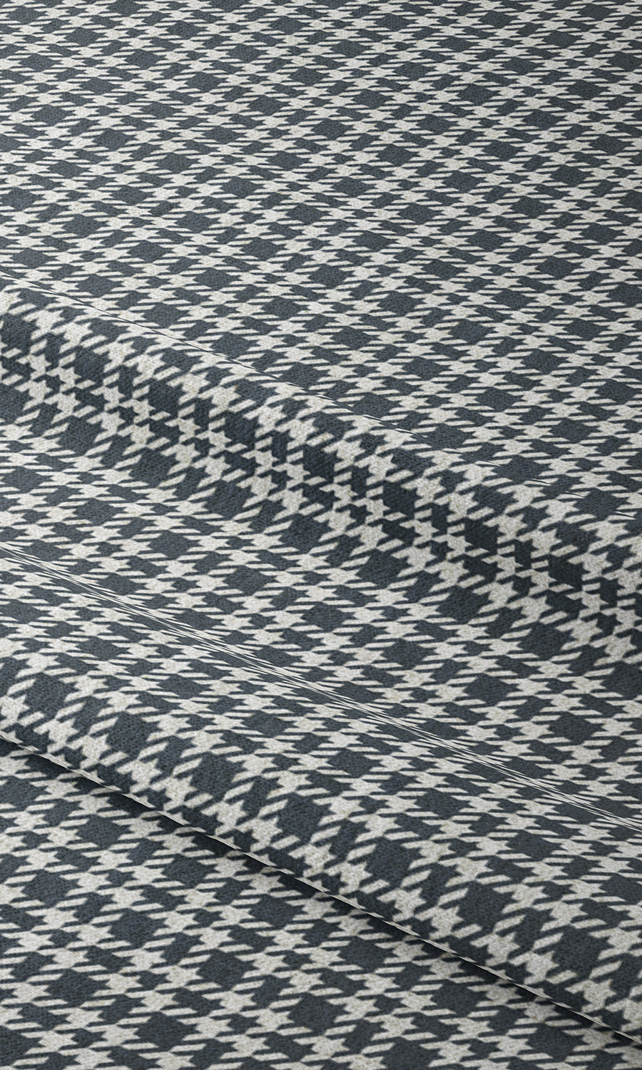 Check Patterned Home Textile Fabric Material Sample (Slate Grey)