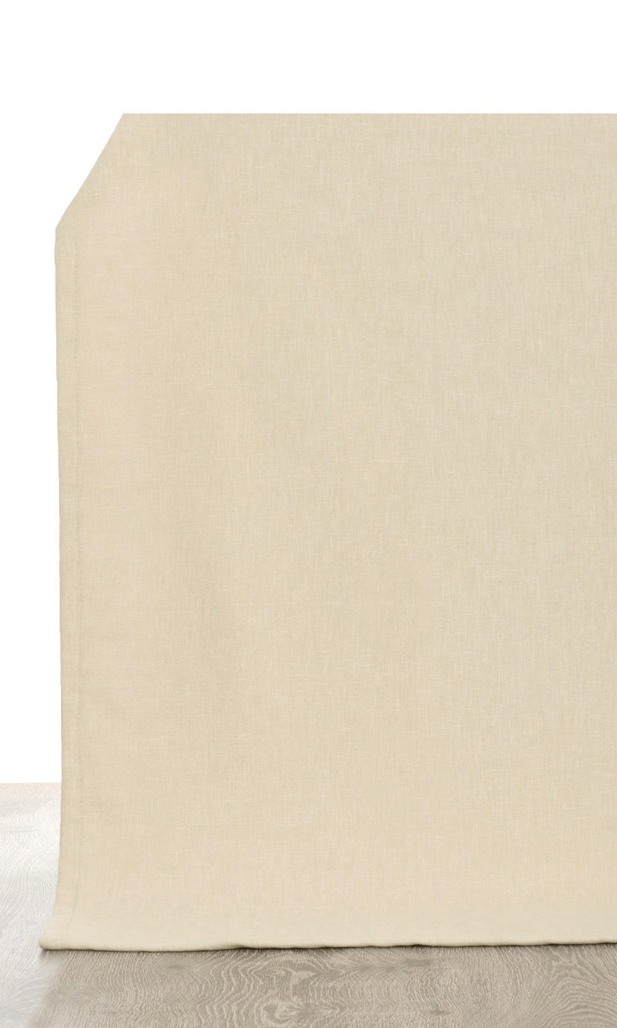 Linen Blend Flat, Plain, Fake, Faux, European Relaxed Roman Blinds (Beige)