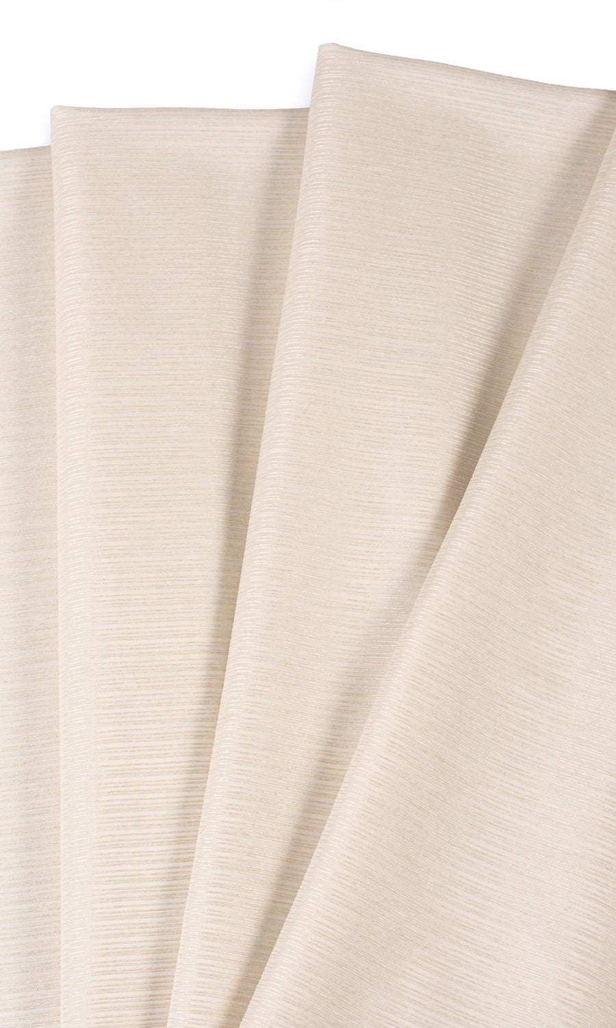 Striped Sheer Shades (Champagne Beige) Extra Long Short Wide