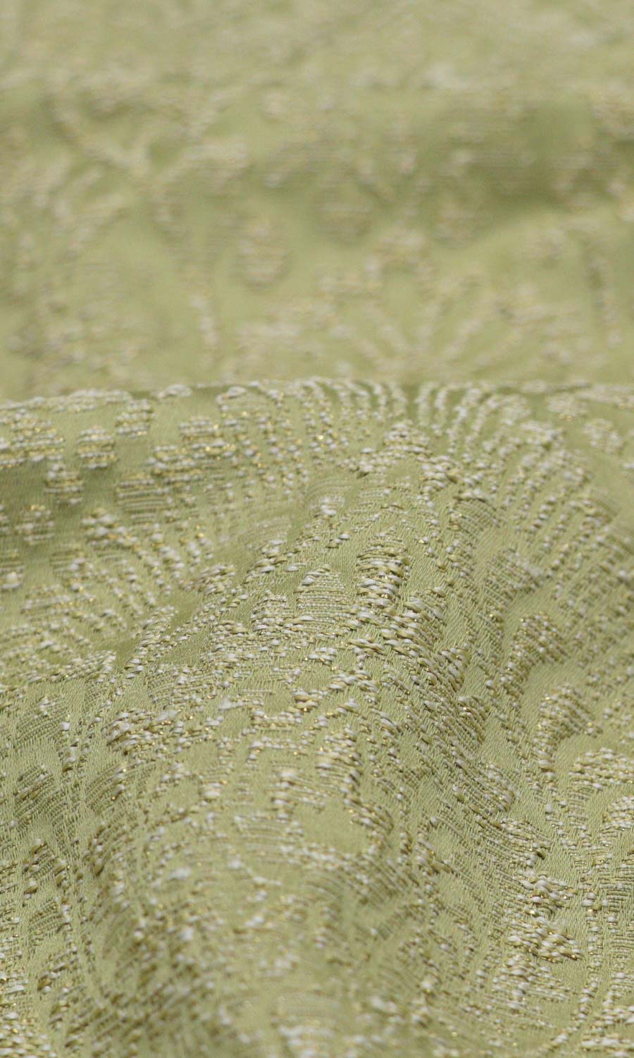 Textured Floral Flat, Plain, Fake, Faux, European Relaxed Roman Blinds (Green)