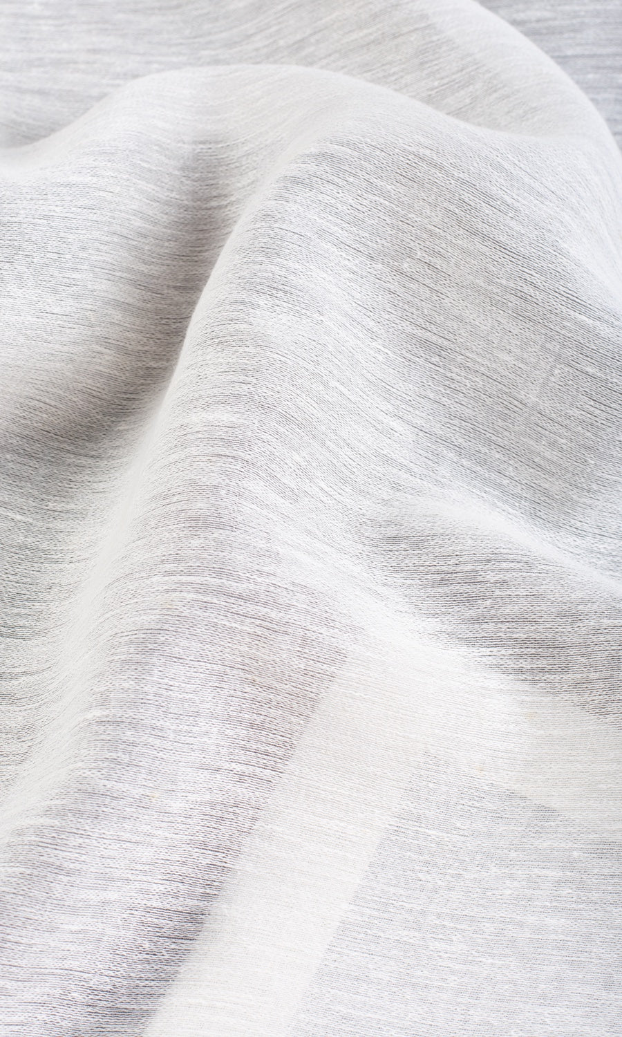 Plain Semi-Sheer Fabric Sample for Roman Blinds & Shades (White)