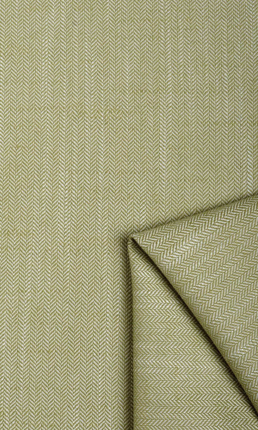 Herringbone Textured Free Fabric Material Sample (Olive Green)