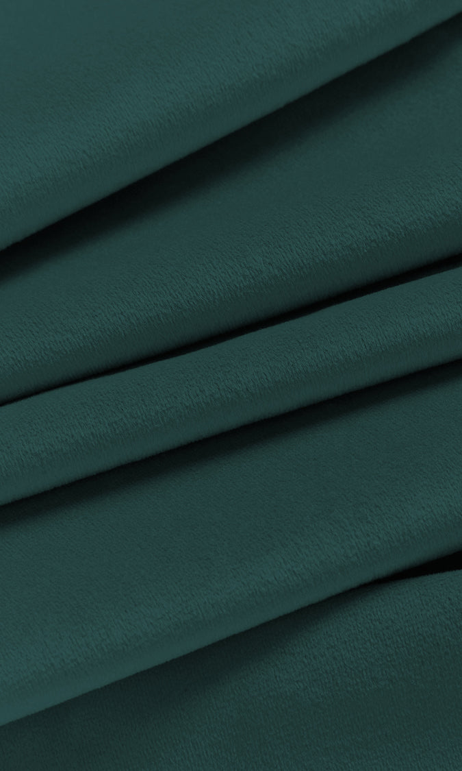Velvet Home Décor Fabric Sample (Teal Blue)