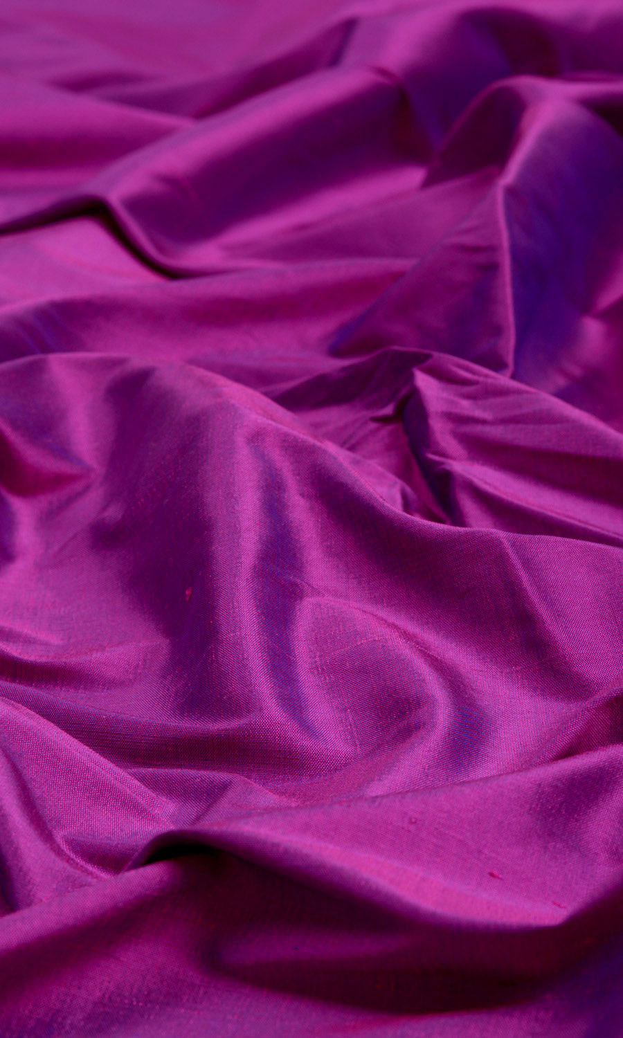 Shantung Silk Home Textile Fabric Material By the Metre (Fuchsia Pink/ Purple)
