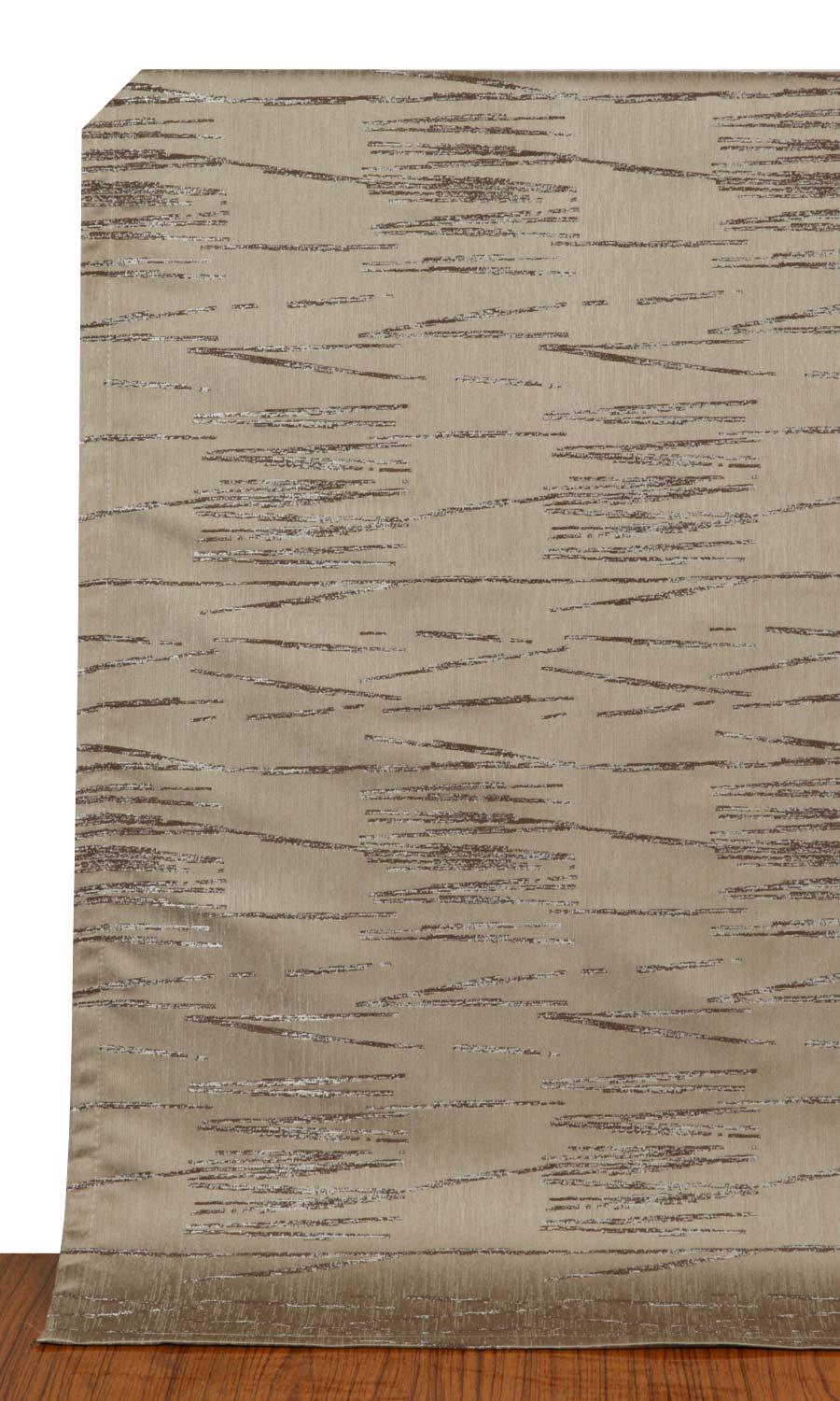 Abstract Patterned Flat, Plain, Fake, Faux, European Relaxed Roman Blinds (Mocha Coffee)