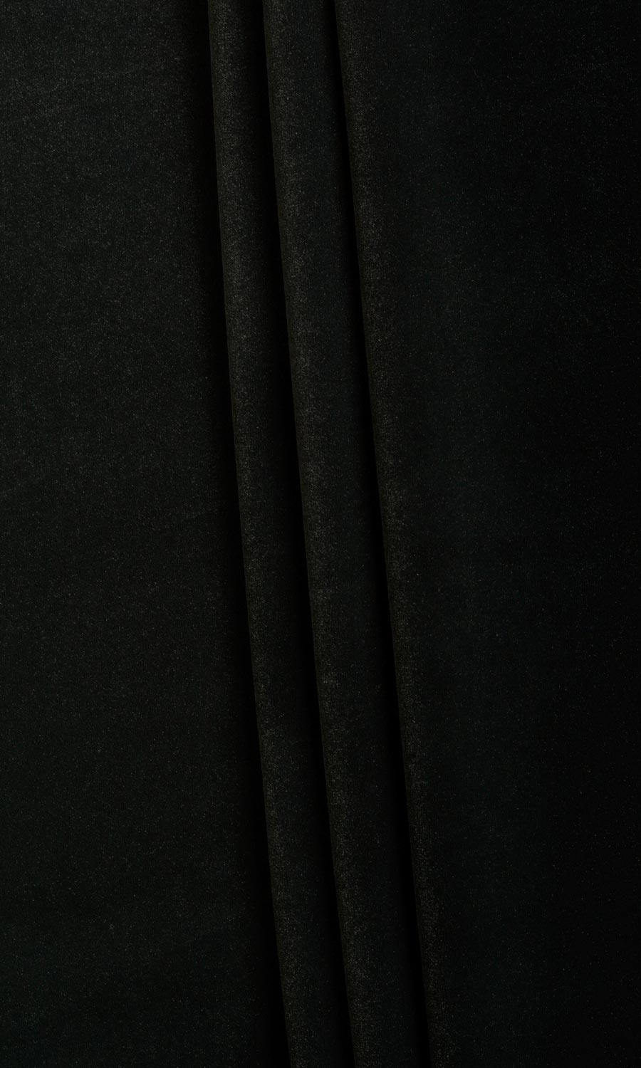 Velvet Fabric By the Metre for Roman Blinds & Shades (Black)