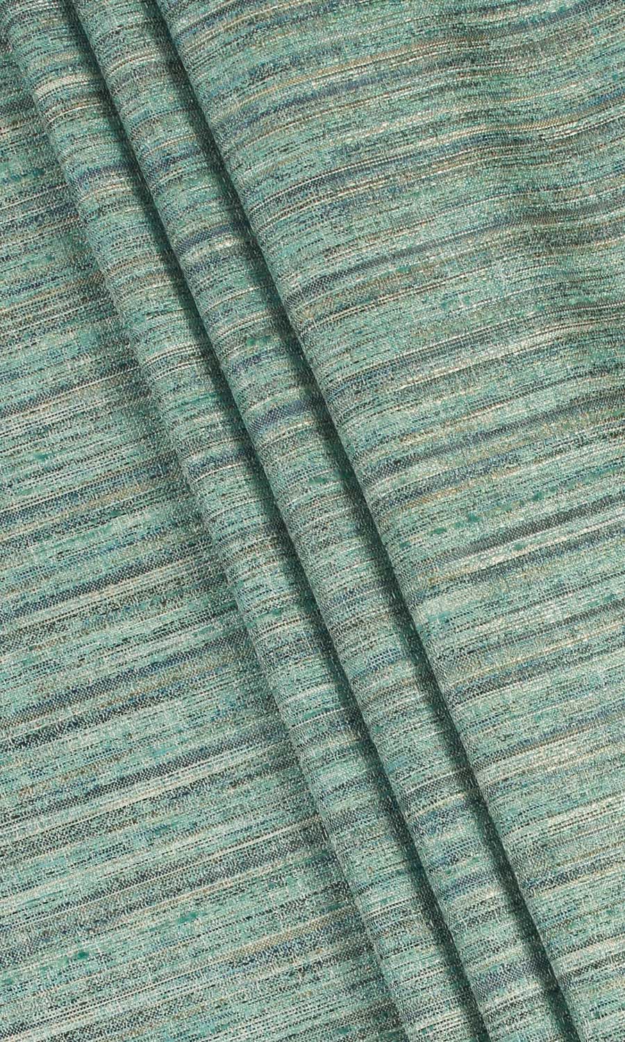 Faux Silk Textured Blinds (Blue-Green) for Living, Bedroom, Kitchen, Bathroom