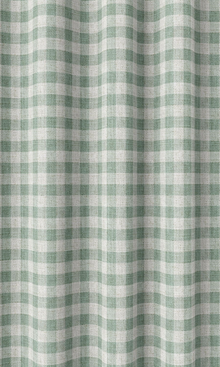 Checkered Home Décor Fabric Sample (Duck Egg Blue/ White)