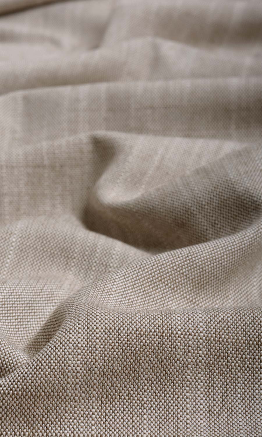 Plain Linen Texture Free Fabric Material Sample (Cedar Brown)