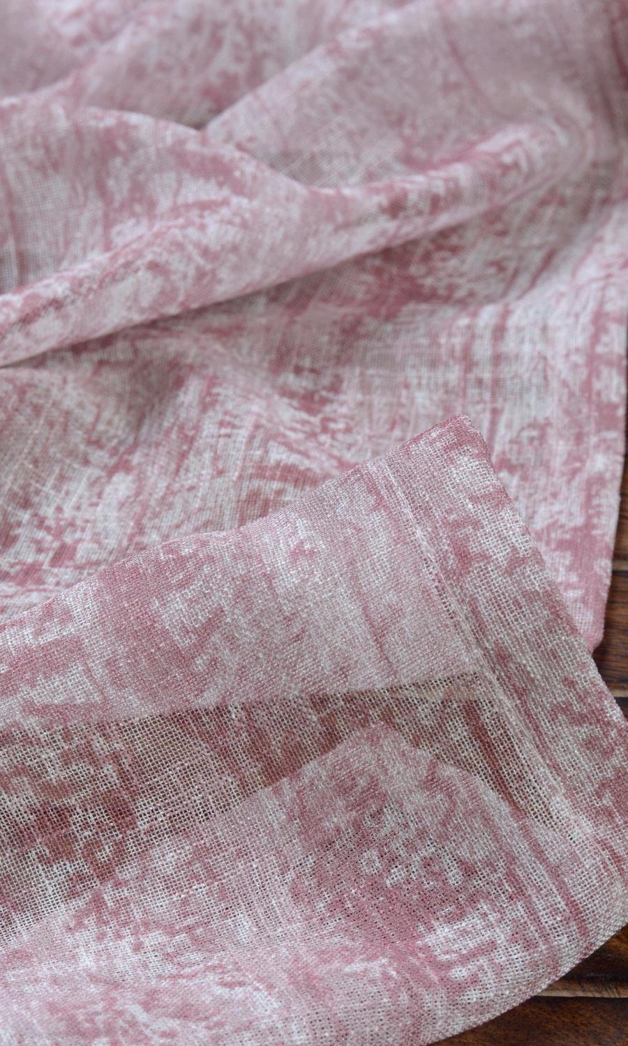 Textured Sheer Roman Blinds (Pink) for Living, Bedroom, Kitchen, Bathroom