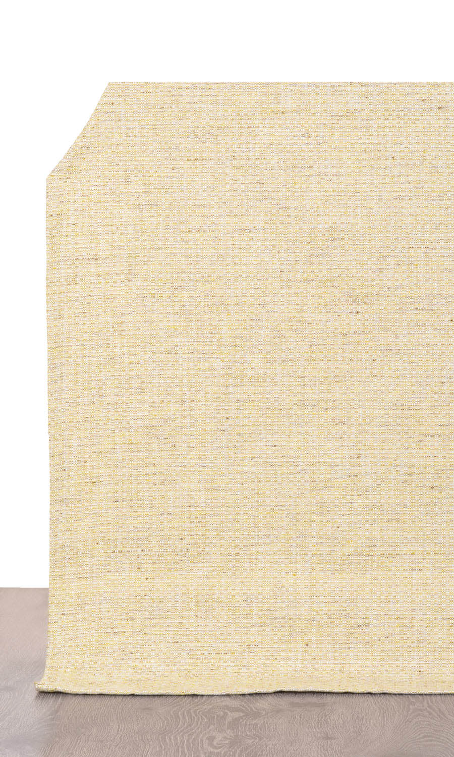 Textured Poly-Cotton Free Fabric Material Sample (Yellow)