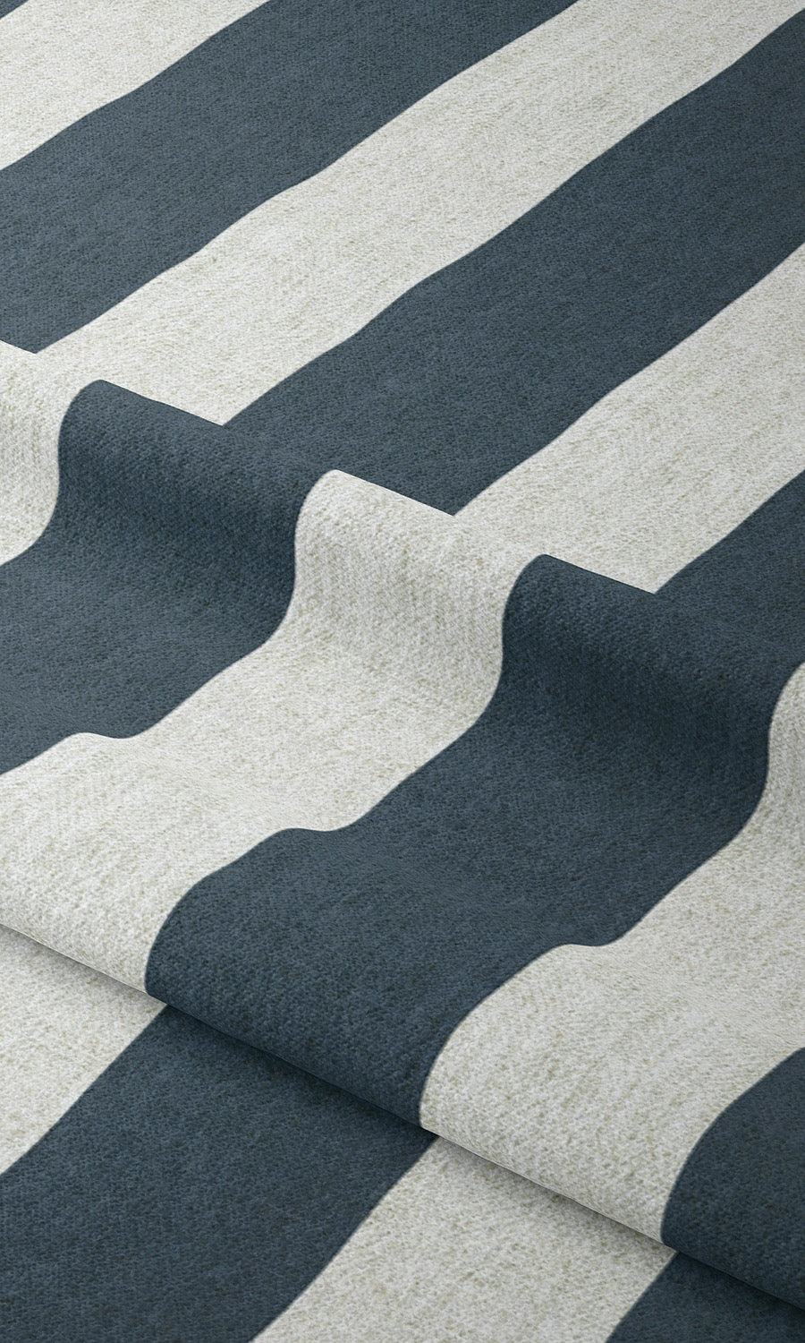 Modern Striped Print Free Fabric Material Sample (Slate Grey)