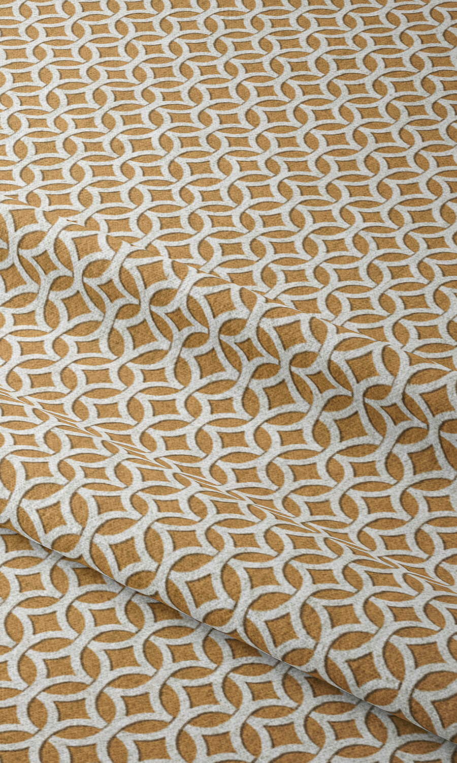 Geometric Print Home Décor Fabric Sample (Muted Orange)