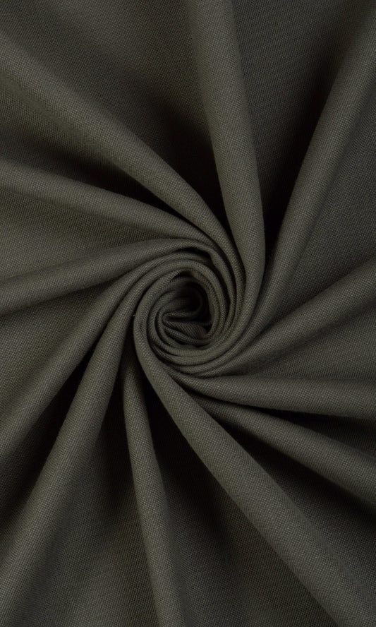 Linen Rich Home Décor Fabric Sample (Charcoal Grey)