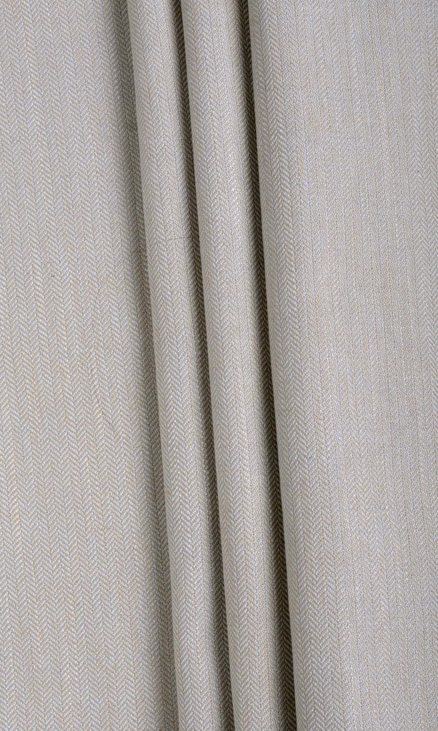 Herringbone Textured Home Textile Fabric Material Sample (Pale Grey)