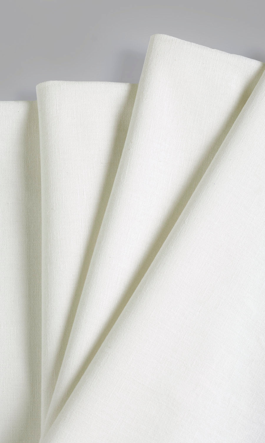 Poly-Cotton Blend Window Treatments Fabric Sample (White)