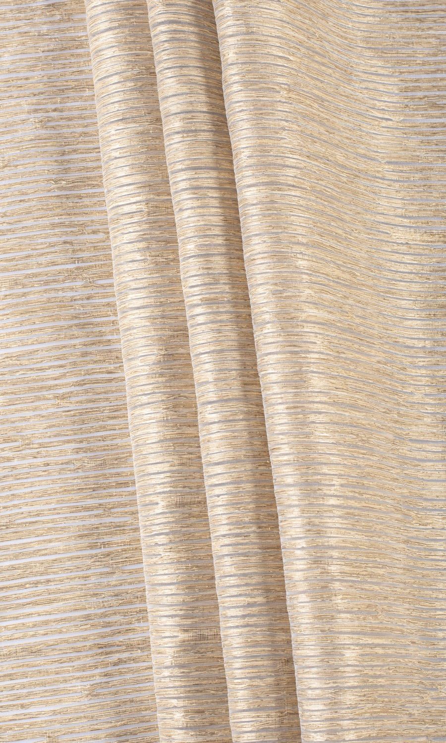 Striped Sheer Roman Blinds & Window Shades (Peanut Brown)