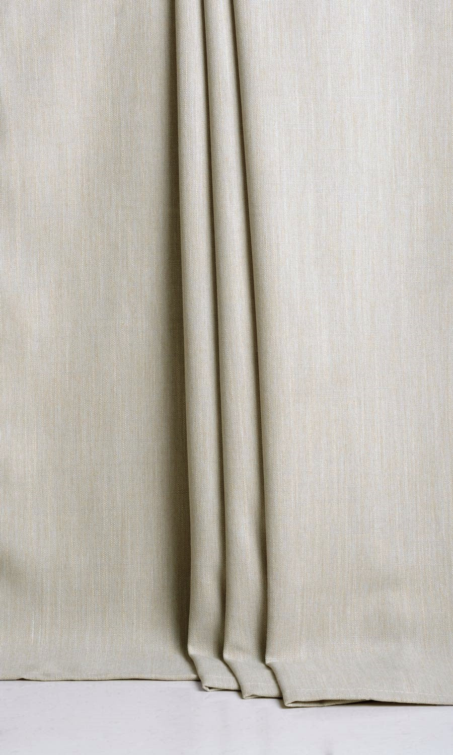 Plain Linen Texture Made-to-Measure Roman Blinds (Pale Grey/ Ivory)