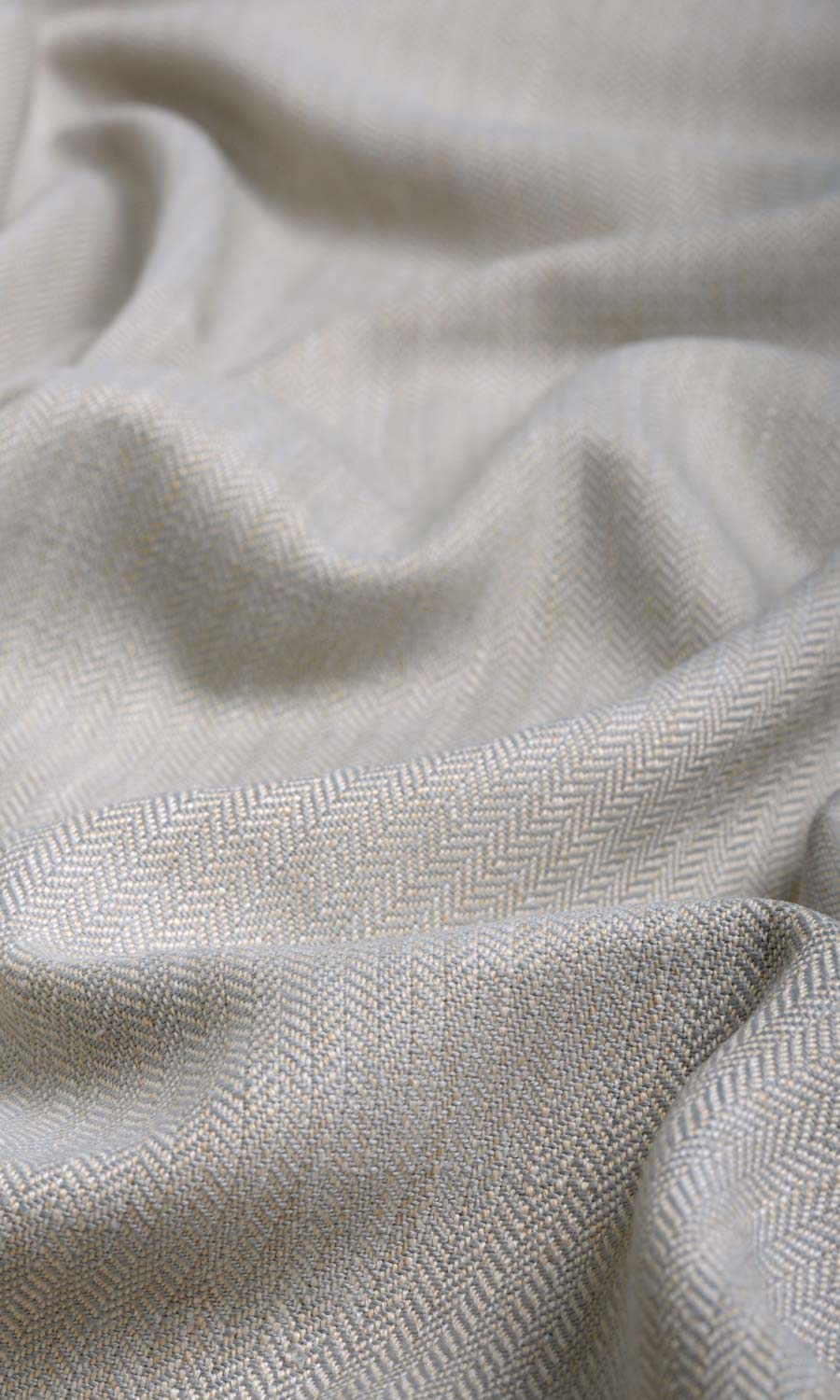 Herringbone Textured Roman Blinds & Window Shades (Pale Grey)