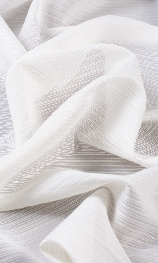 Striped Sheer Shades (Chiffon White)