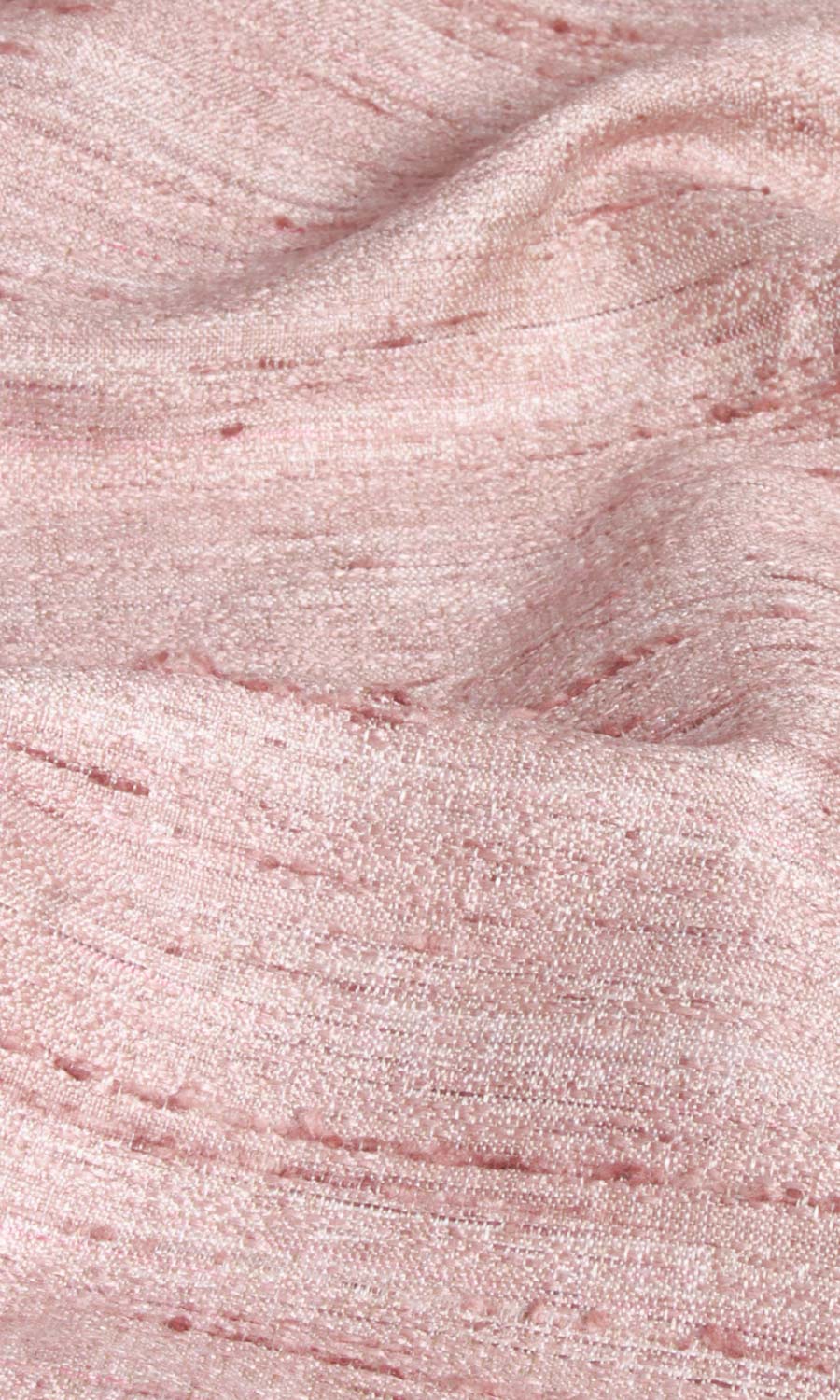 Faux Silk Textured Shades (Pastel Pink) Extra Long Short Wide