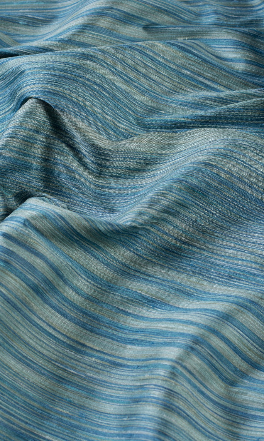 Textured Faux Silk Made-to-Measure Roman Blinds (Blue/ Grey)
