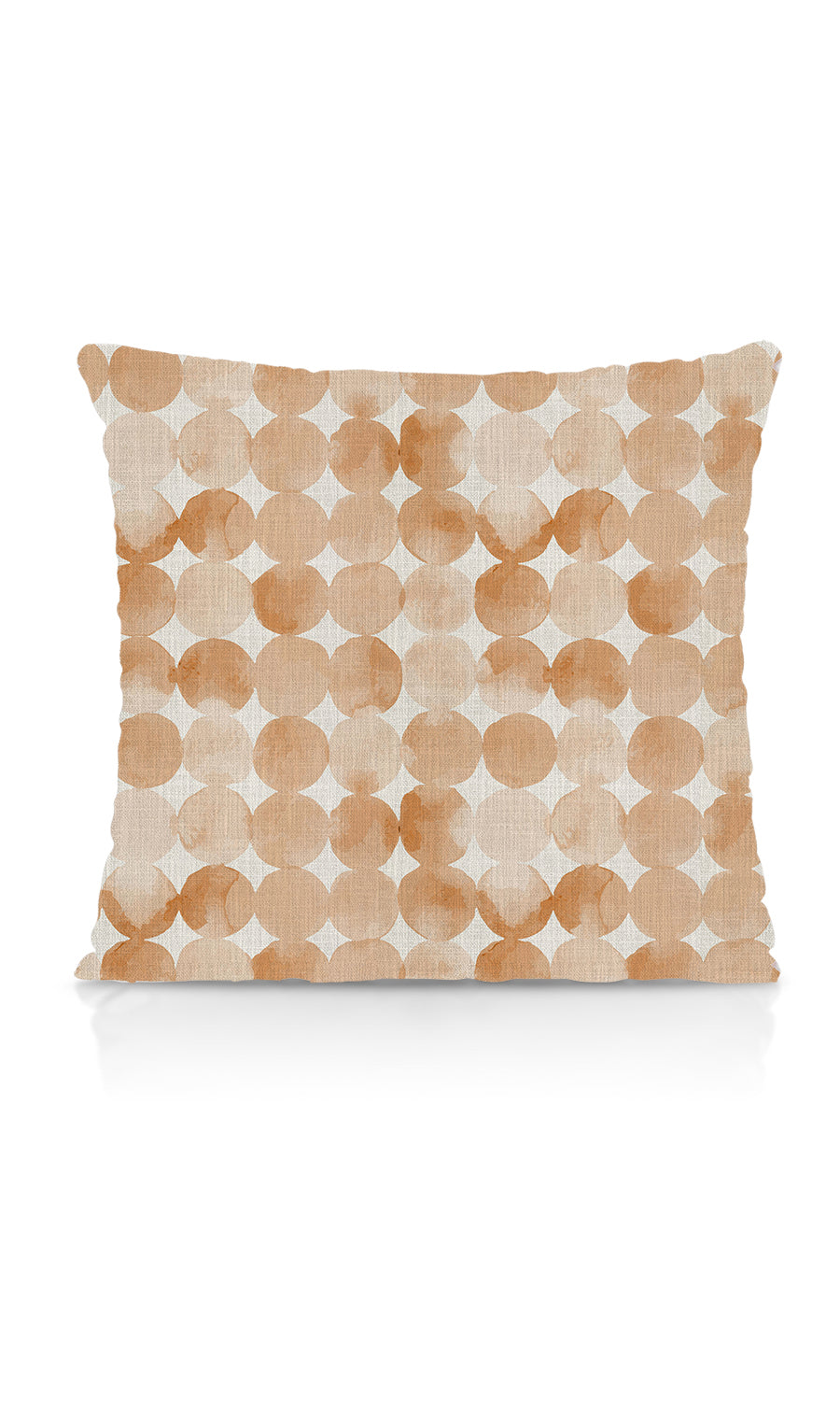 Polka Dots Home Textile Fabric Material Sample (Orange/ Brown)
