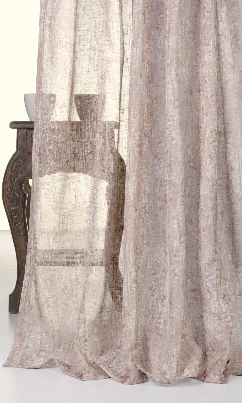 Textured Sheer Roman Blinds & Window Shades (Brown)