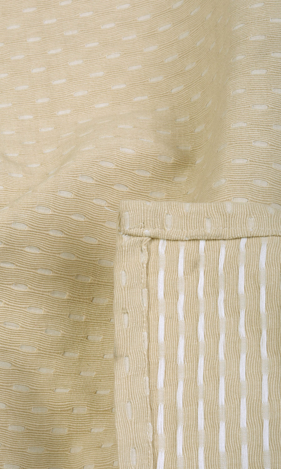 Cotton Home Textile Fabric Material Sample (Beige)