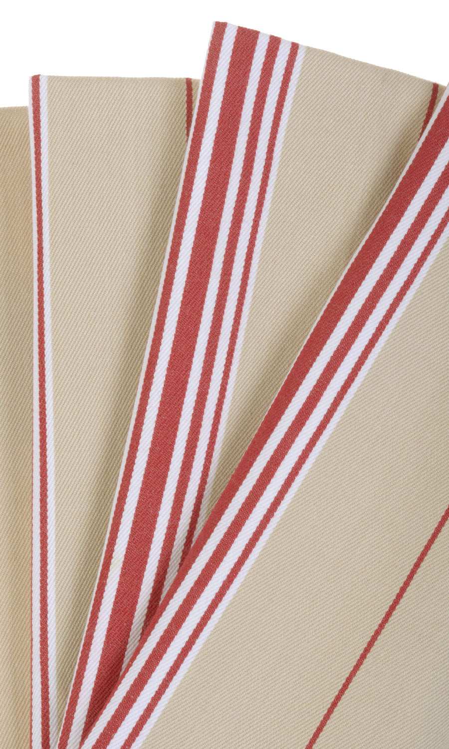 Cotton Window Treatments Fabric Sample (Brown/ Beige/ Red)