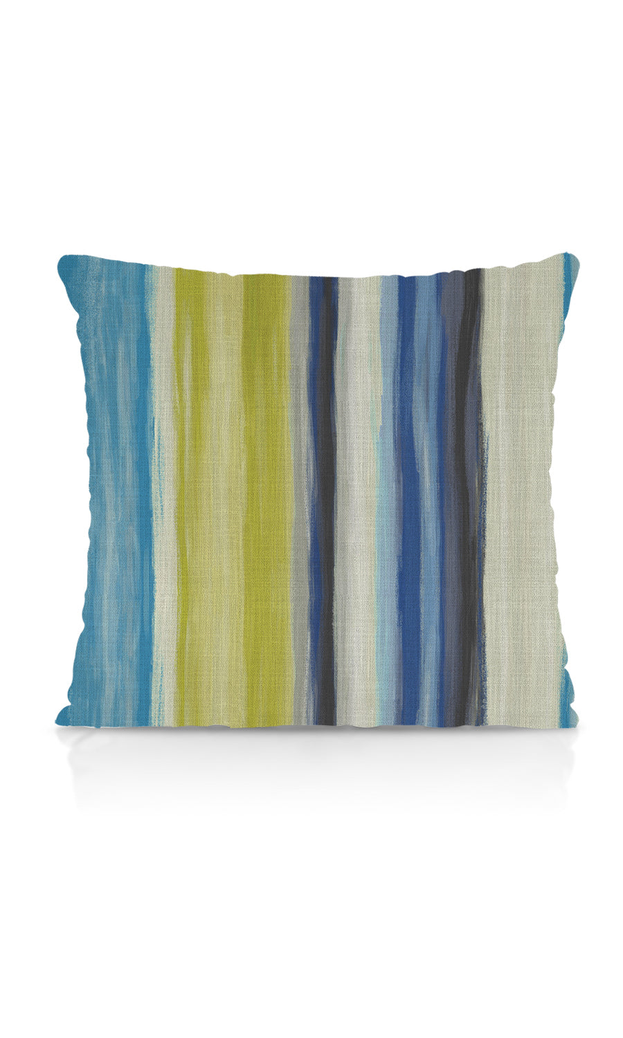 Striped Home Textile Fabric Material Sample (Sky Blue/ Cobalt/ Green)