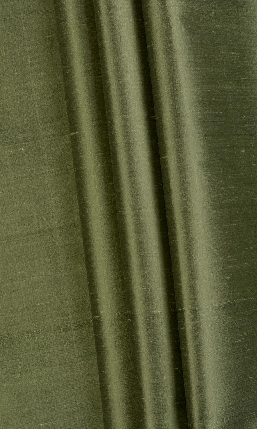Shantung Silk Any Size Style Roman Blinds (Olive Green)