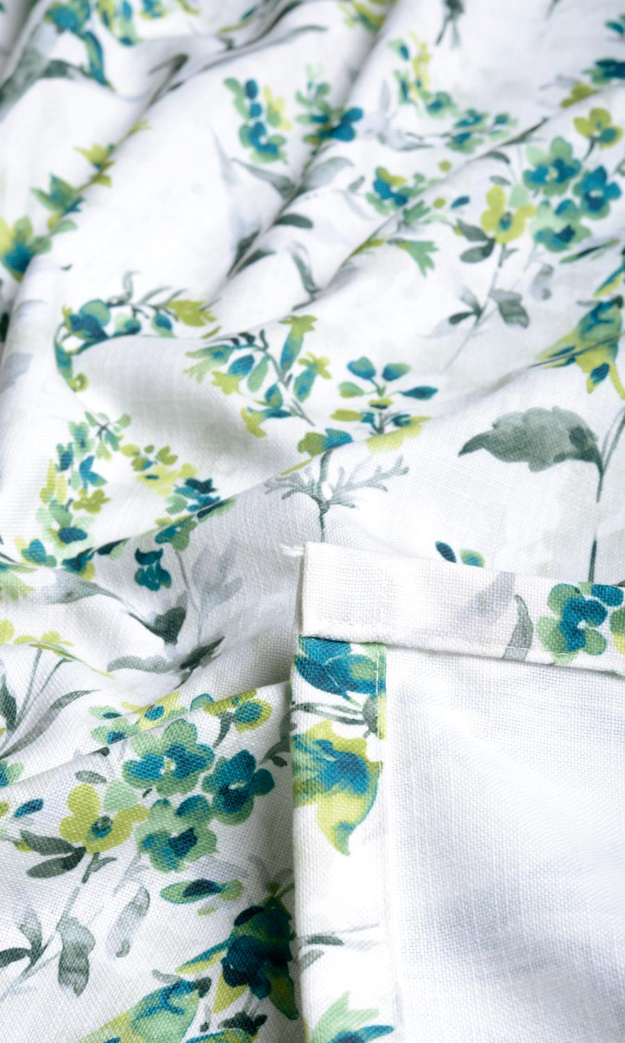 Floral Print Any Size Style Roman Blinds (Blue/ Green)