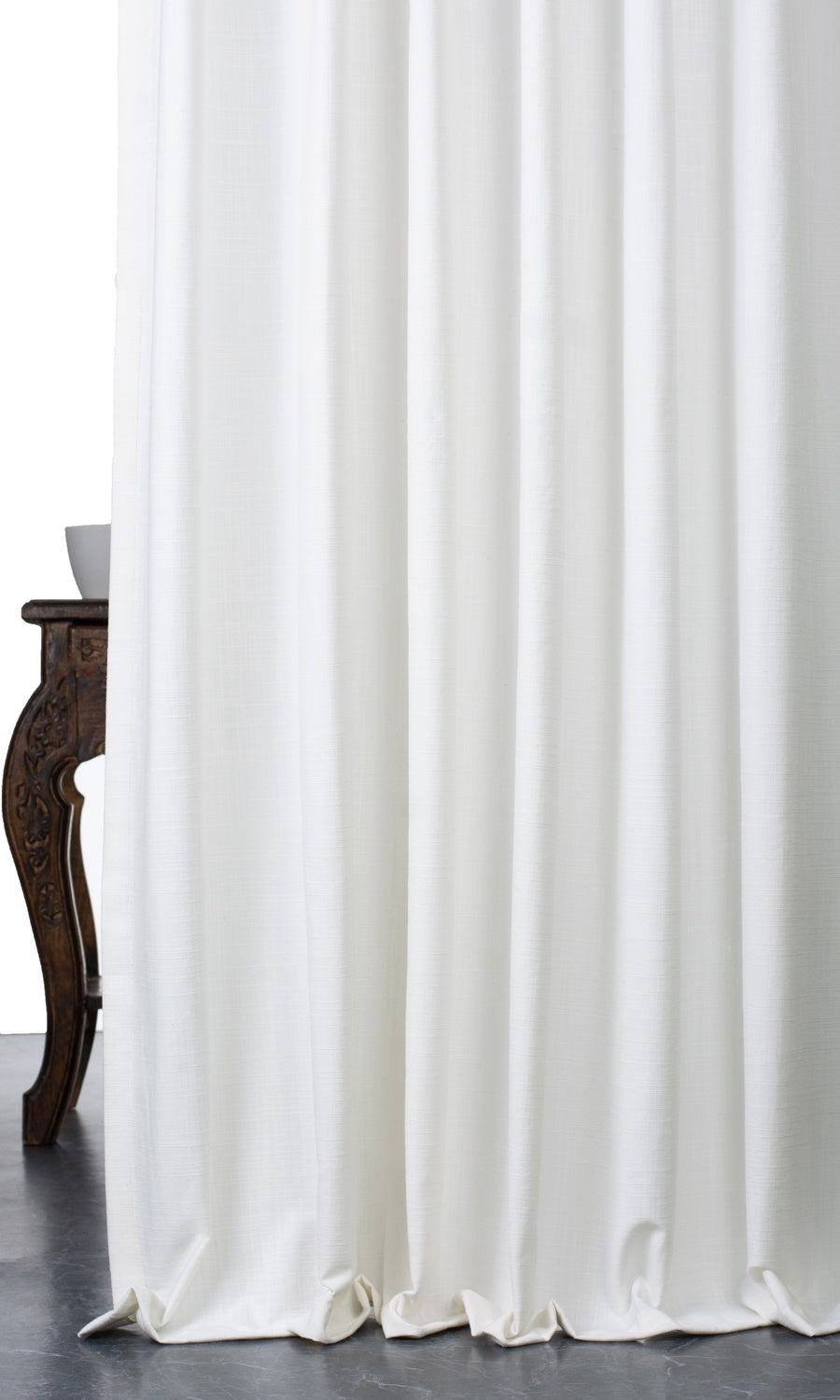 Plain Linen-Texture Roman Blinds (White) for Living, Bedroom, Kitchen, Bathroom