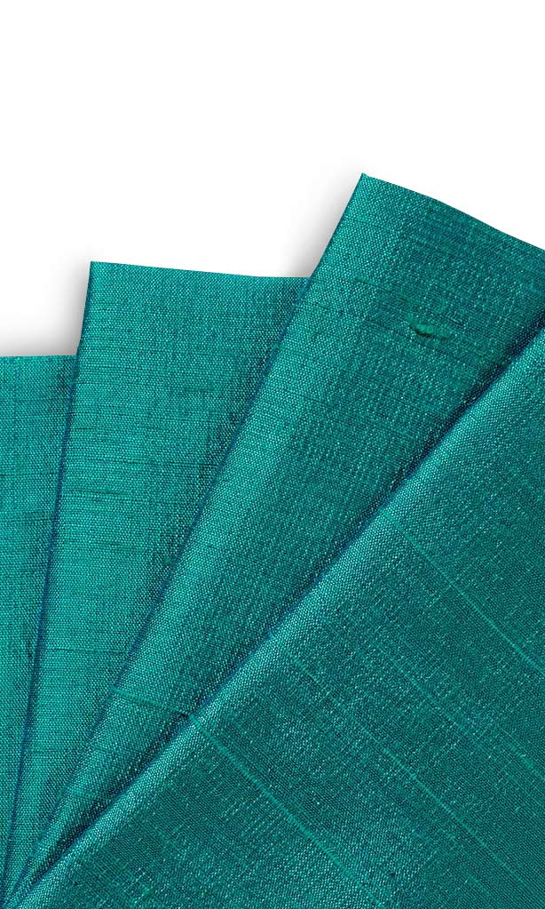 Dupioni Silk Window Treatments Fabric Sample (Aqua Blue)