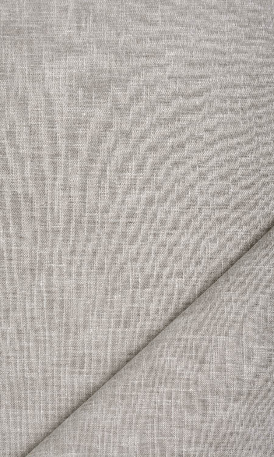 Poly-Cotton Blend Flat, Plain, Fake, Faux, European Relaxed Roman Blinds (Warm Grey)