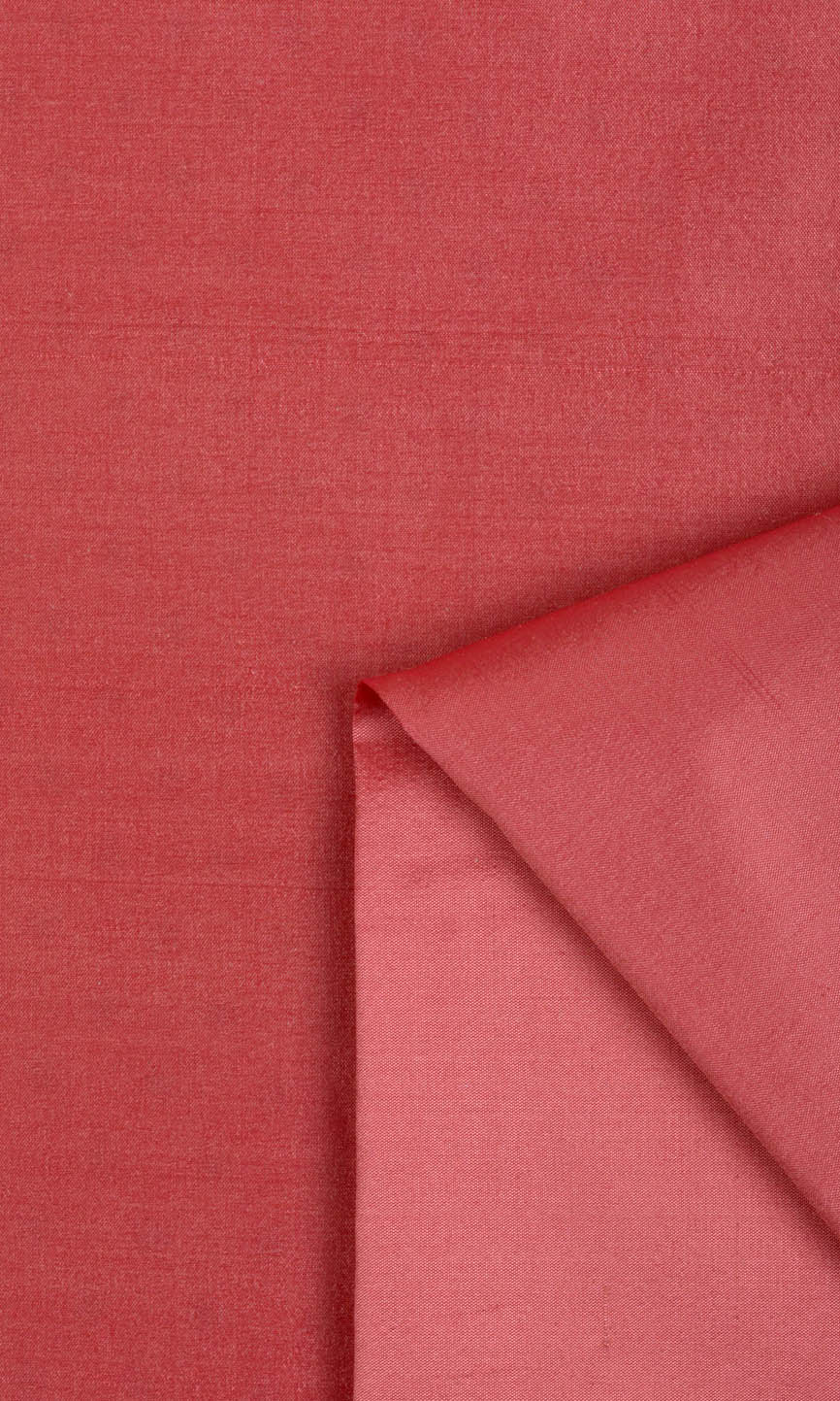 Shantung Silk Fabric Material By the Metre (Pink Punch)