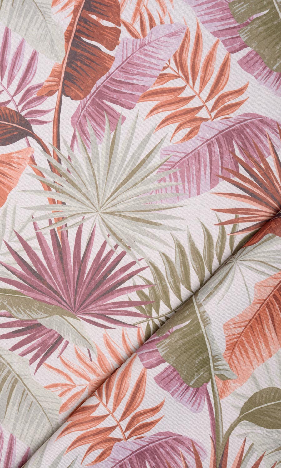 Botanical Floral Flat, Plain, Fake, Faux, European Relaxed Roman Blinds (Purple/ Green)