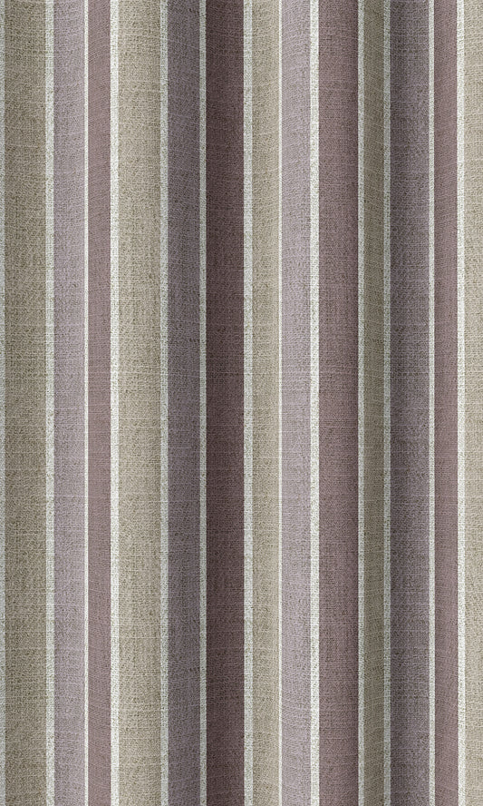 Striped Print Home Décor Fabric By the Metre (Lavender/ Beige)