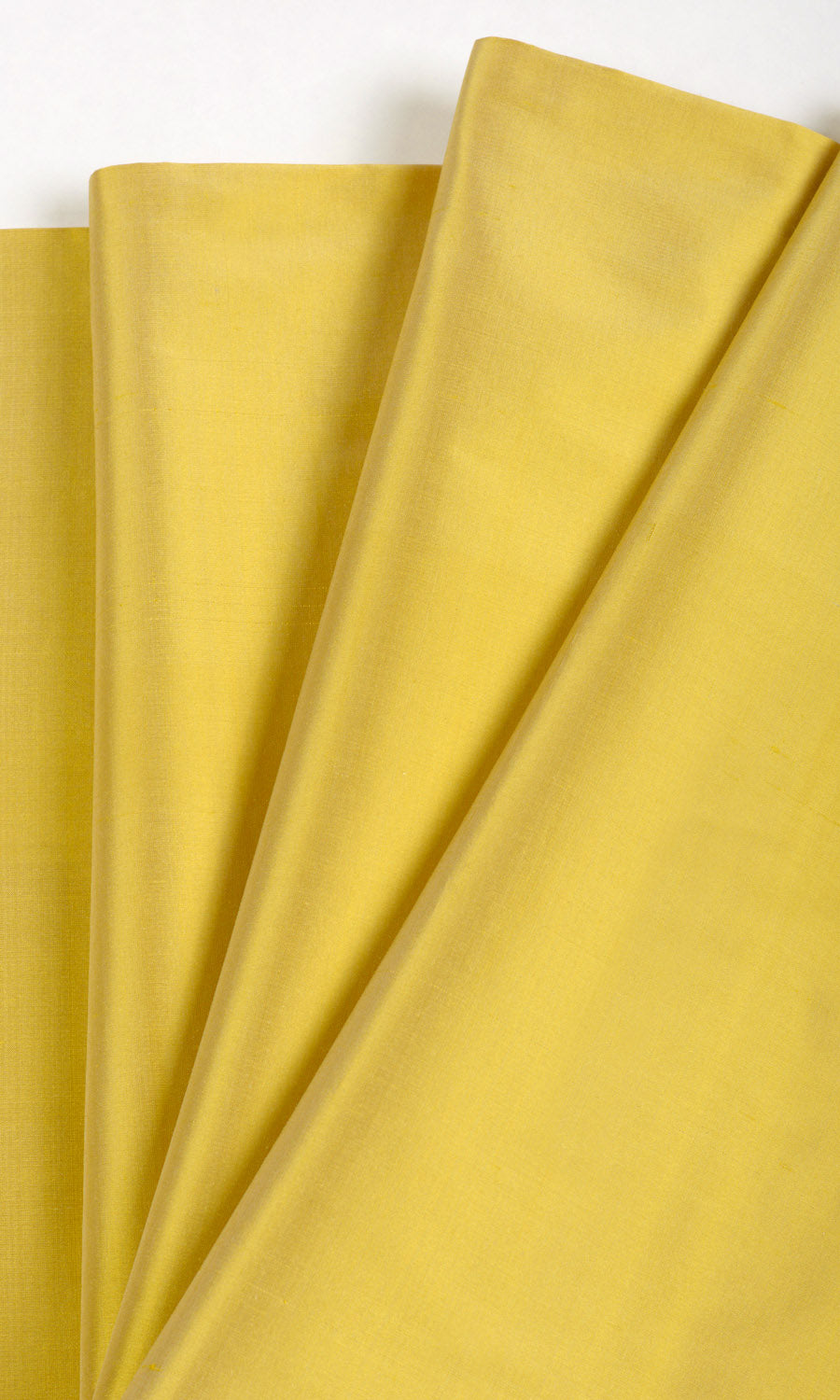 Shantung Silk Fabric Material By the Metre (Yellow)