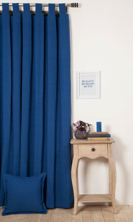 Cotton Fabric Blinds (Blue)