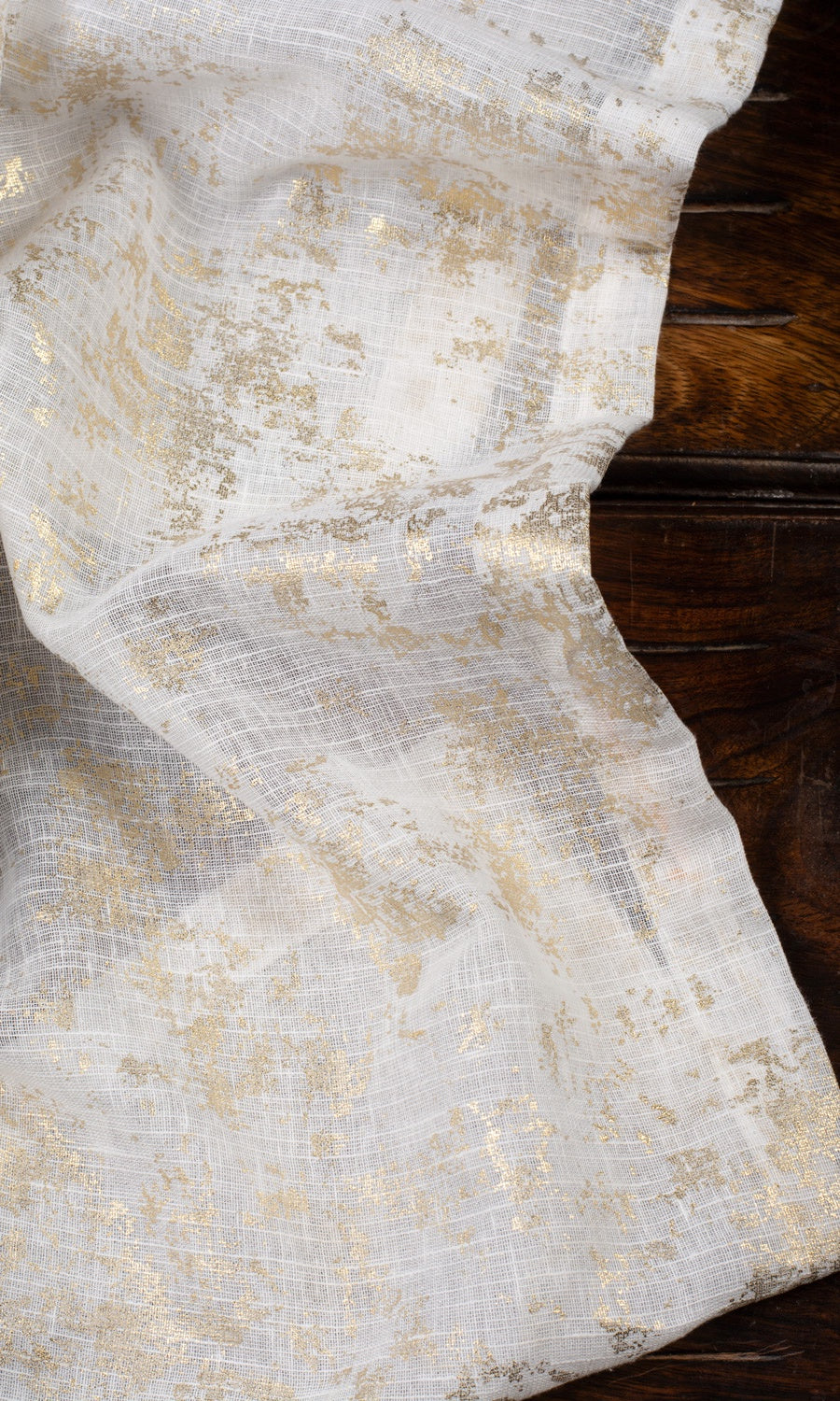 Textured Semi-Sheer Blinds (Cream/ Golden) Extra Long Short Wide