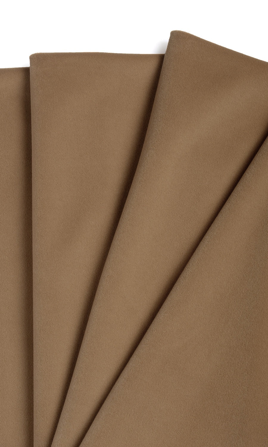 Velvet Window Treatments Fabric Sample (Burnt Orange/ Brown)