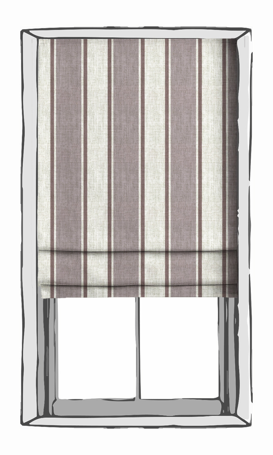 Geometric Print Window Treatments Fabric Sample (Tonal Purple)
