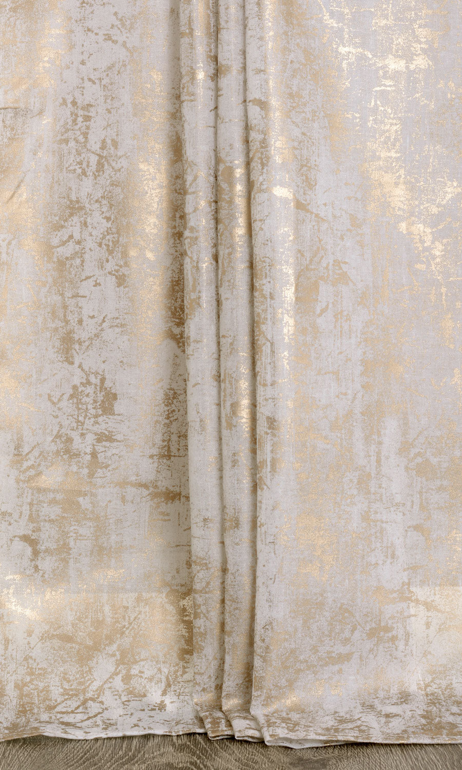 Sheer Made-to-Measure Roman Blinds (White/ Metallic Golden)