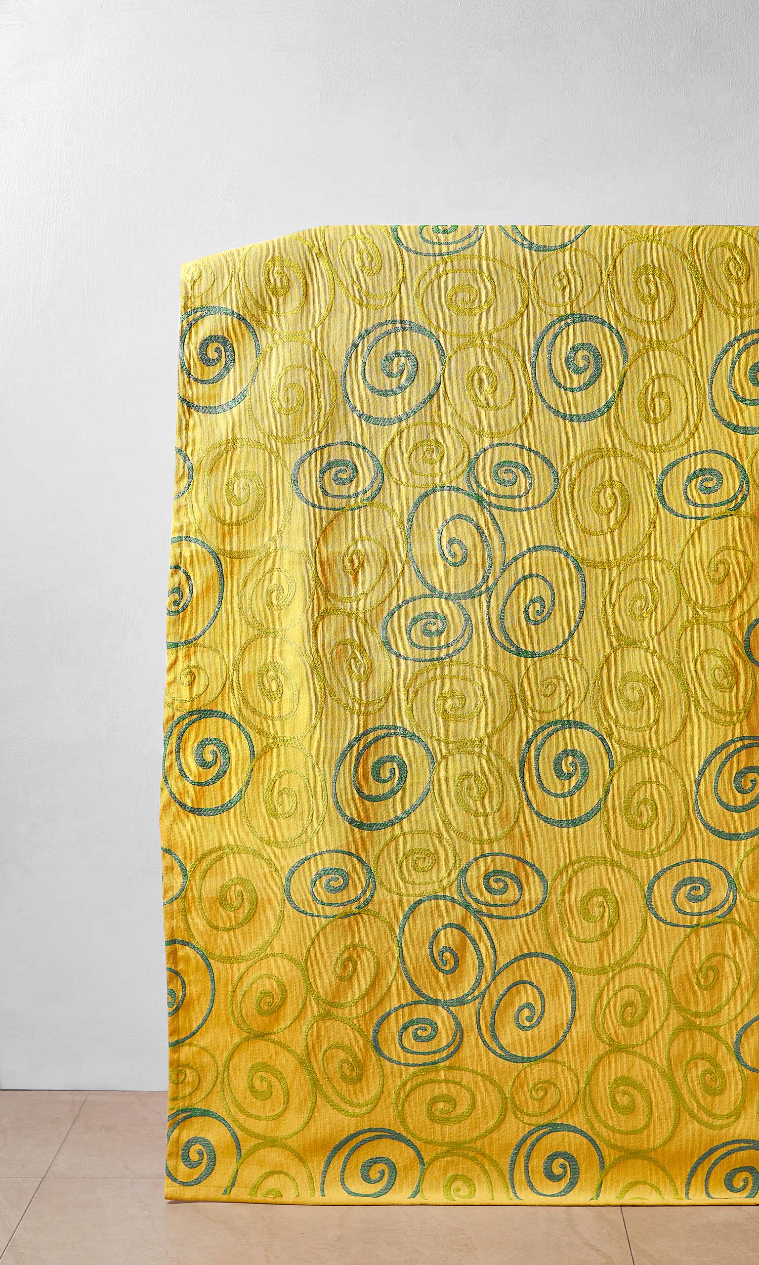 Cotton Roman Blinds (Yellow Cotton) for Living, Bedroom, Kitchen, Bathroom